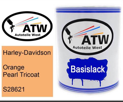 Harley-Davidson, Orange Pearl Tricoat, S28621: 1L Lackdose, von ATW Autoteile West.